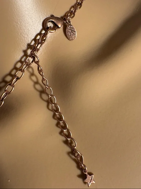 Kirks Folly Rose Gold Floral Cross Necklace with Pink Accents - Picture 7 of 7